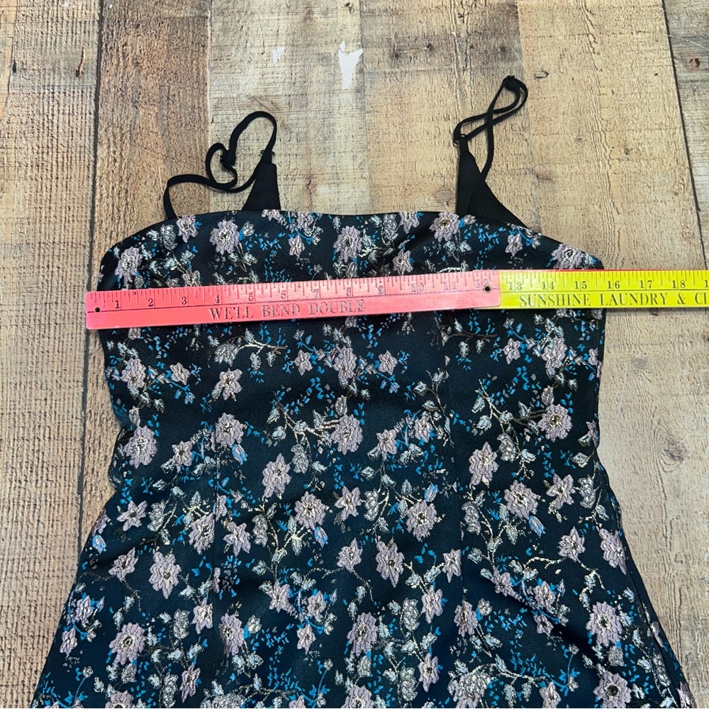 Superdown Macey Black and Pink Bodycon Mini Dress Spaghetti Strap - Picture 11 of 13